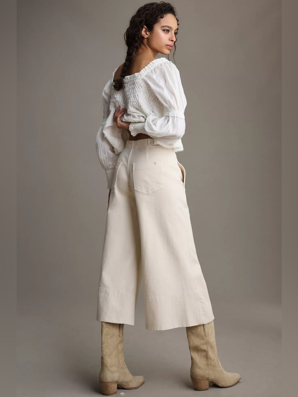 Pilcro The Foxglove Crop Flare Pants - Picture 3 of 10
